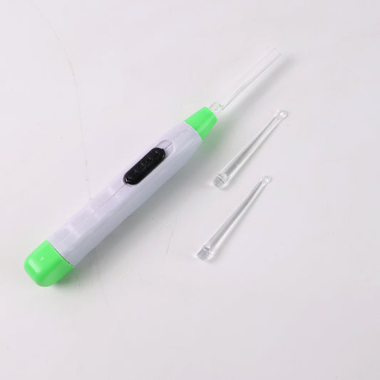 GlowPick™ LED Ear Cleaner with Tweezer & Dual Spoons