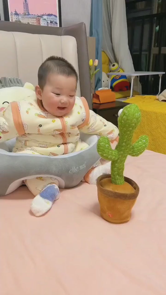 GiggleGroove Dancing & Talking Cactus Toy – Light, Laugh & Learn!