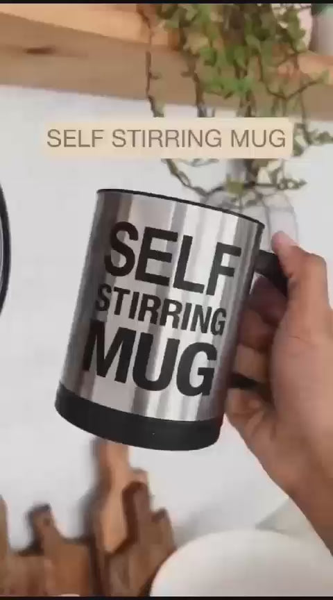 SmartSpin Auto-Stirring Mug – Effortless Mixing On the Go